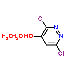 3,6-Dichloropyridazin-4-ol dihydrate Structure