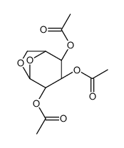1,6-ANHYDRO-BETA-D-GLUCOSE-2,3,4-TRI-O-ACETATE Structure