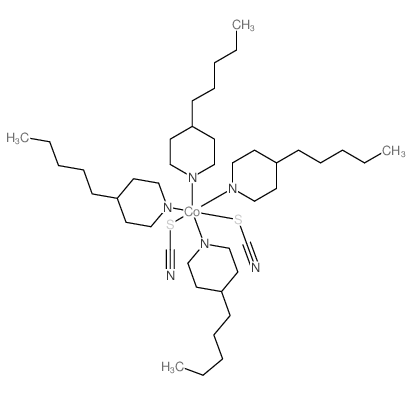 Cobalt,tetrakis(4-pentylpyridine)bis(thiocyanato-S)- (9CI)结构式