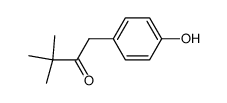 1-(4-hydroxyphenyl)-3,3-dimethylbutan-2-one结构式
