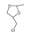(2R,4R)-4-(chloromethyl)-2-methyl-1,3-dioxolane结构式
