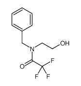 N-benzyl-2,2,2-trifluoro-N-(2-hydroxyethyl)acetamide结构式