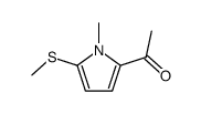 Ethanone, 1-[1-methyl-5-(methylthio)-1H-pyrrol-2-yl]- (9CI) Structure