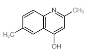 2,6-二甲基喹啉-4-醇结构式