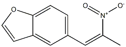 5-(2-硝基-1-烯-丙基)苯并呋喃结构式