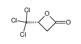 (R)-(–)-3-hydroxy-4,4,4-trichlorobutyric β-lactone结构式