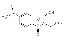 4-乙酰基-N,N-二乙基苯磺酰胺结构式