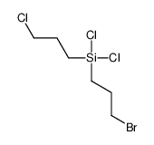 3-bromopropyl-dichloro-(3-chloropropyl)silane Structure