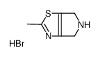2-甲基-5,6-二氢-4H-吡咯并[3,4-d][1,3]噻唑氢溴酸结构式