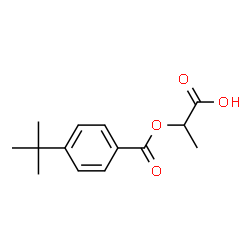 Benzoic acid, 4-(1,1-dimethylethyl)-, 1-carboxyethyl ester (9CI) Structure