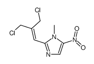 2-[3-chloro-2-(chloromethyl)prop-1-enyl]-1-methyl-5-nitroimidazole Structure