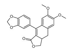 (+)-9-(1,3-Benzodioxol-5-yl)-3a,4-dihydro-6,7-dimethoxynaphtho[2,3-c]furan-1(3H)-one Structure