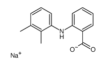 Benzoic acid, 2-[(2,3-dimethylphenyl)amino]-, monosodium salt Structure