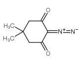 2-重氮基-5,5-二甲基-1,3-环己二酮结构式