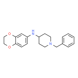 1-benzyl-N-(2,3-dihydrobenzo[b][1,4]dioxin-6-yl)piperidin-4-aMine结构式