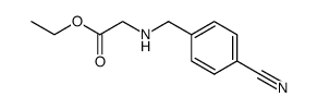 ethyl [[(4-cyanophenyl)methyl]amino]acetate Structure