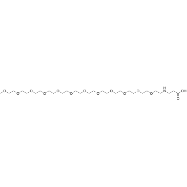 m-PEG12-NH-C2-acid结构式