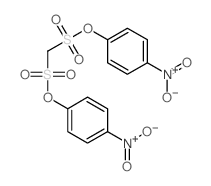 Methanedisulfonic acid,1,1-bis(4-nitrophenyl) ester结构式