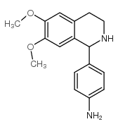4-(6,7-二甲氧基-1,2,3,4-四氢异喹啉-1-基)苯胺结构式