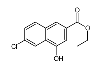 Ethyl 6-chloro-4-hydroxy-2-naphthoate Structure