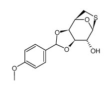 .beta.-D-Galactopyranose, 1,6-dideoxy-1,6-epithio-3,4-O-(4-methoxyphenyl)methylene-结构式