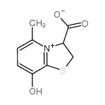 8-hydroxy-5-methyl-2,3-dihydro-[1,3]thiazolo[3,2-a]pyridin-4-ium-3-carboxylate Structure