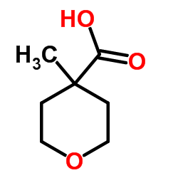 Tetrahydro-4-methyl-2H-pyran-4-carboxylic acid Structure