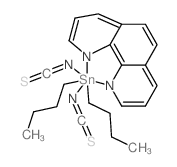 Tin,dibutyl(1,10-phenanthroline-N1,N10)bis(thiocyanato-N)- (9CI) structure