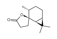 Caran-2-spiro-2'-tetrahydrofuran-5'-on结构式