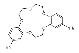 4' 4''(5'')-DIAMINODIBENZO-15-CROWN-5 structure