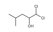 1,1-dichloro-4-methyl-2-pentanol结构式