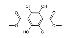dimethyl 3,6-dichloro-2,5-dihydroxyterephthalate Structure
