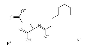 dipotassium,(2S)-2-(octanoylamino)pentanedioate Structure