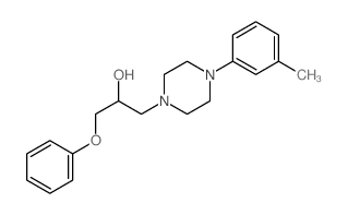 1-Piperazineethanol,4-(3-methylphenyl)-a-(phenoxymethyl)-结构式