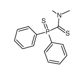 1-(Diphenylthiophosphoryl)-N,N-dimethylthioformamid Structure