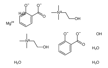 magnesium,2-carboxyphenolate,2-hydroxyethyl(trimethyl)azanium,sulfate,tetrahydrate Structure