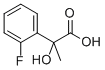 benzeneacetic acid, 2-fluoro-a-hydroxy-a-methyl-结构式