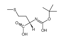 N-(tert-Butoxycarbonyl)-L-methionine-1-13C Structure