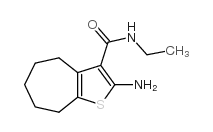 2-amino-N-ethyl-5,6,7,8-tetrahydro-4H-cyclohepta[b]thiophene-3-carboxamide Structure