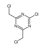 2-chloro-4,6-bis(chloromethyl)-1,3,5-triazine Structure