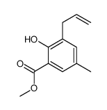 methyl 2-hydroxy-5-methyl-3-prop-2-enylbenzoate结构式
