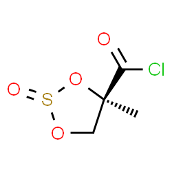 1,3,2-Dioxathiolane-4-carbonyl chloride, 4-methyl-, 2-oxide, (4R)- (9CI)结构式