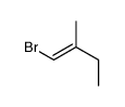 1-bromo-2-methylbut-1-ene Structure