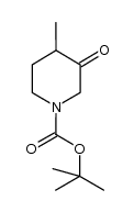 4-甲基-3-氧代哌啶-1-羧酸叔丁酯结构式