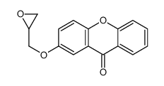2-(oxiran-2-ylmethoxy)xanthen-9-one结构式