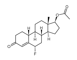 17β-(Acetyloxy)-6α-fluoroestr-4-en-3-one Structure