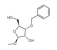 methyl 3-O-benzyl-β-L-ribofuranoside Structure
