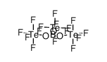boron tris{pentafluoro-oxotellurate(VI)}结构式