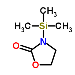3-三甲硅基-2-恶唑烷酮结构式