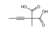 2-methyl-2-prop-1-ynylpropanedioic acid结构式